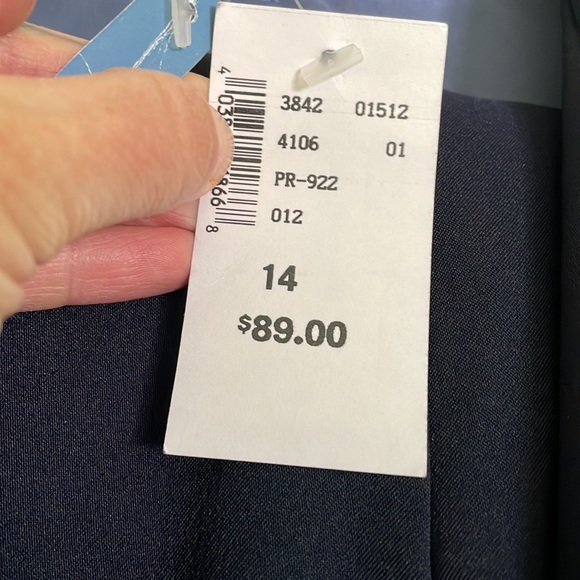 Pants suit navy with light blue trim - Picture 3 of 4